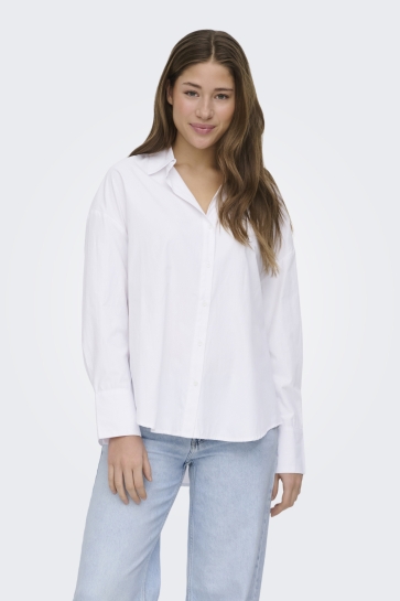 Only Blouse ONLOREGON ALVA LS REG SHIRT NOOS WV 15367554 Bright White