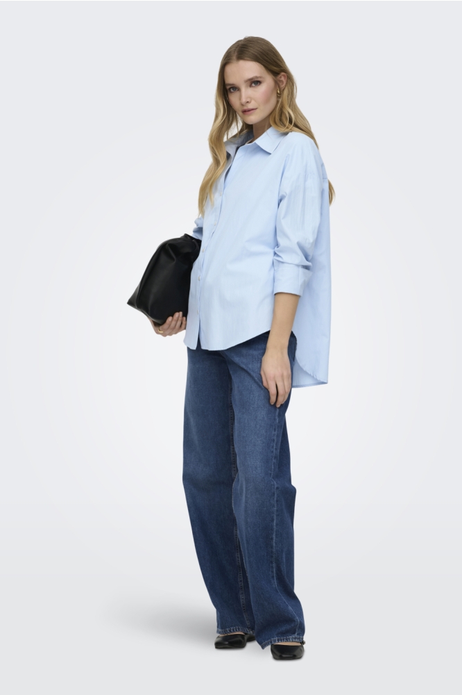 Only blauwe dames blouse | Model