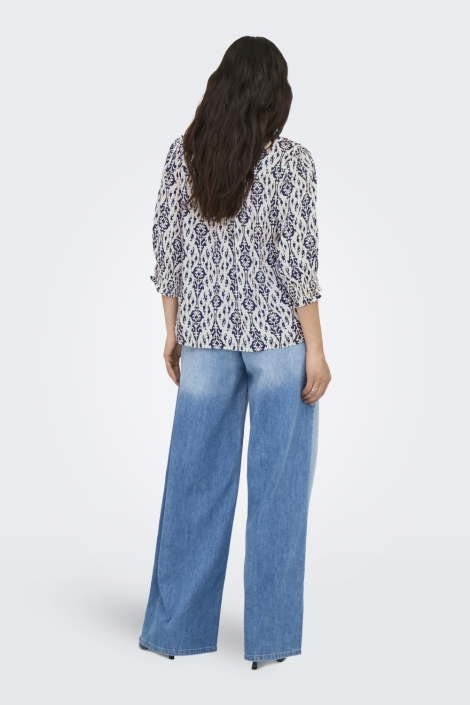 Only blauwe dames blouse | Model