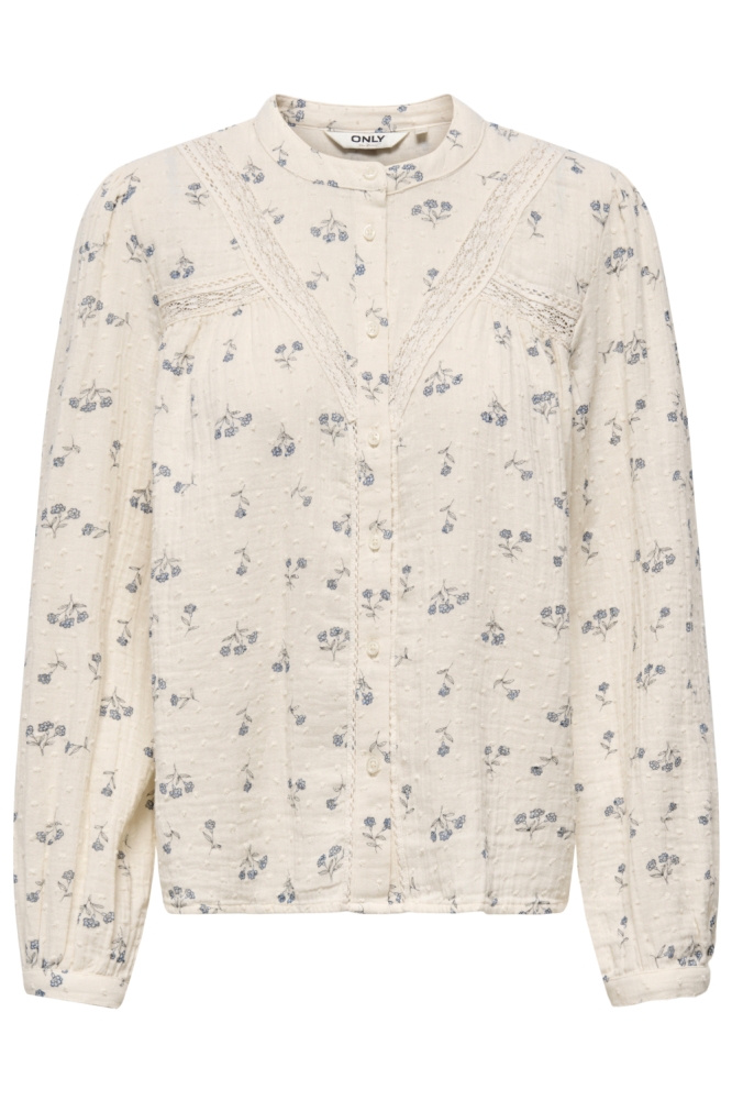 Only beige dames blouse | Vooraanzicht