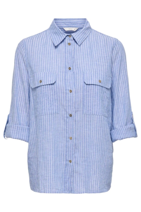 Only blauwe dames blouse | Vooraanzicht