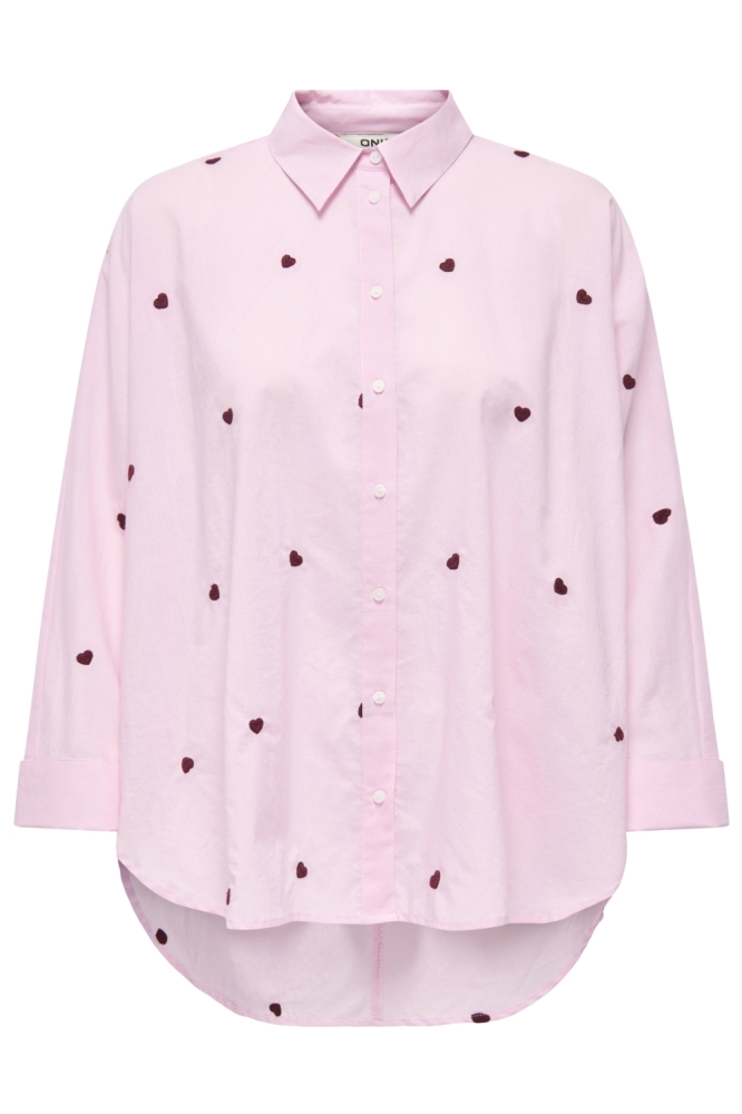 Only roze dames blouse | Vooraanzicht