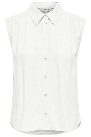 Only onlsiesta s/l linen bl shirt pnt no Wit