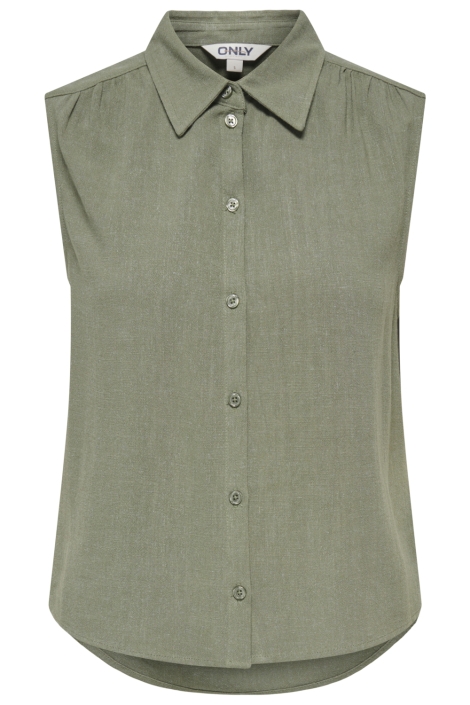 Only groene dames blouse | Vooraanzicht