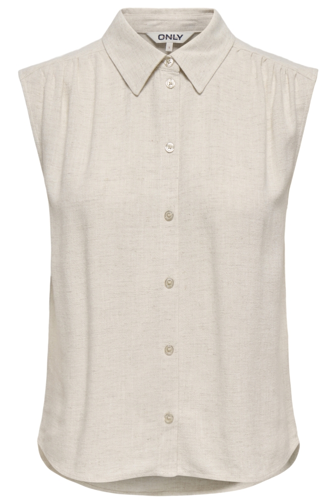 Only beige dames top | Vooraanzicht