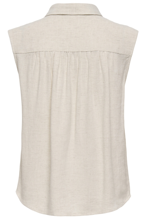 Only beige dames top | Achteraanzicht