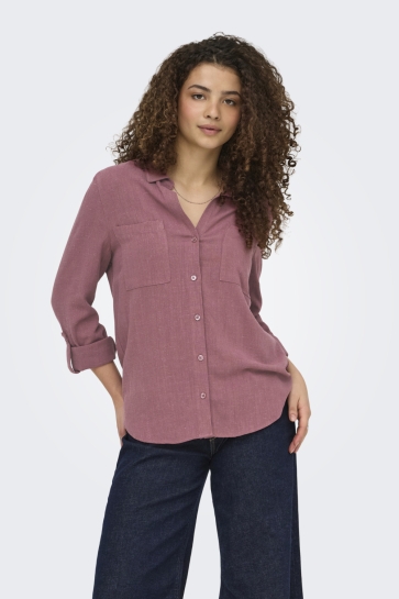 Only onlyasmin-siesta ls li bl shirt pnt Roze