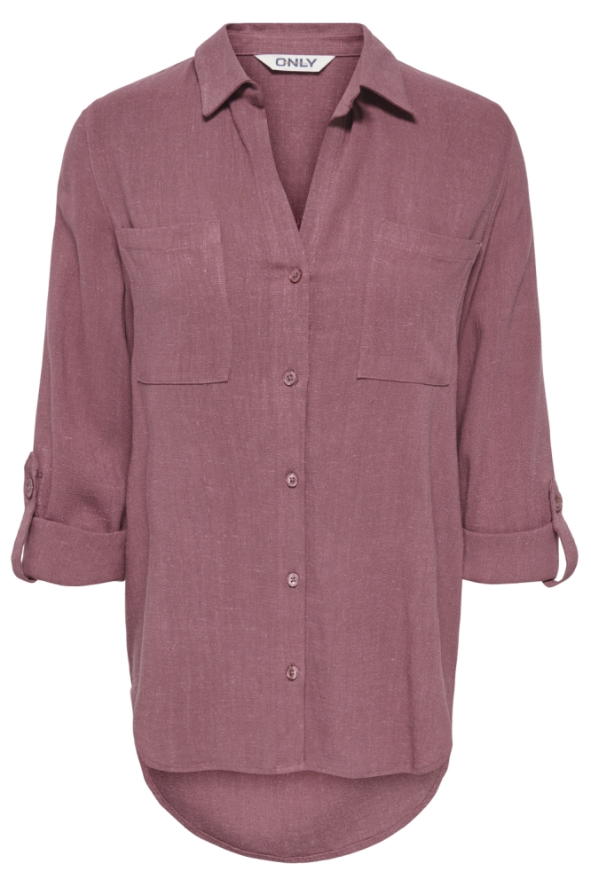 Only roze dames blouse | Vooraanzicht