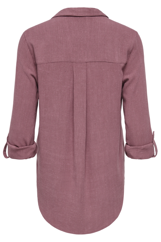 Only roze dames blouse | Achteraanzicht