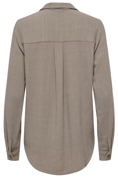 Only bruine dames blouse | Achteraanzicht