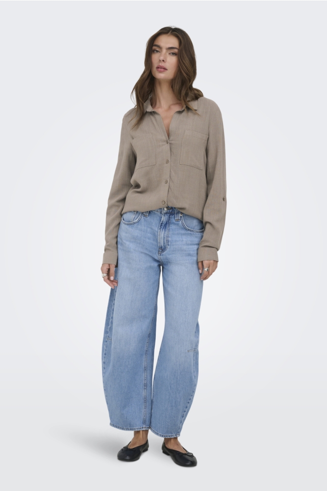 Only bruine dames blouse | Model