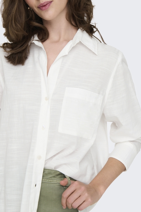 Only witte dames blouse | Close up