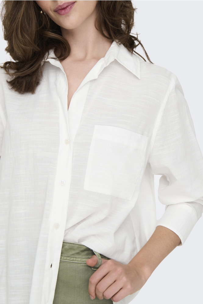 Only witte dames blouse | Close up