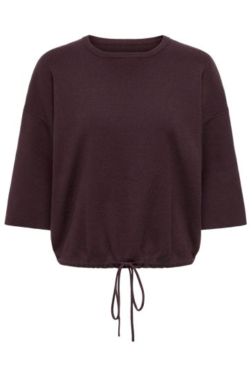 Only ONLSITERI SS LOOSE TIE O-NECK TOP C 15374939 Winetasting