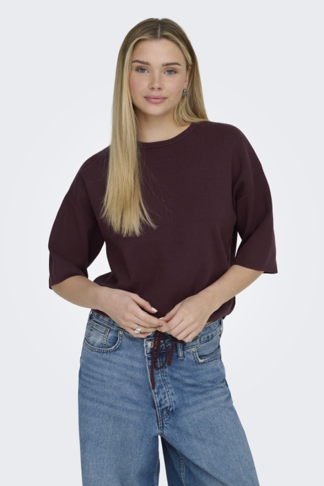 Only bordeaux dames trui | Model