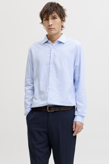 Jack & Jones Overhemd JPRBLAPARKER DETAIL L/S SHIRT NOOS 12260641 Faded Denim/SLIM FIT