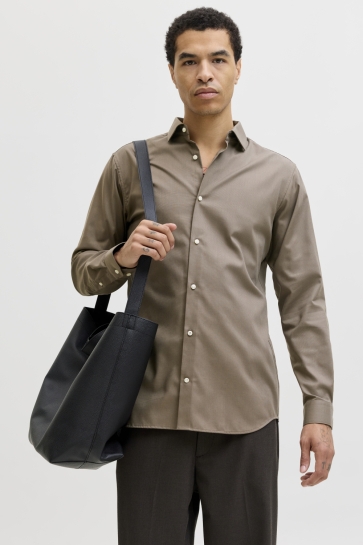 Jack & Jones jprblaparker shirt l/s noos Bruin