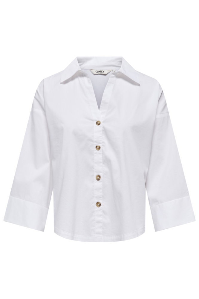 Only witte dames blouse | Vooraanzicht