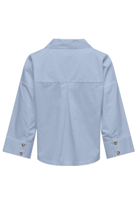 Only blauwe dames blouse | Achteraanzicht