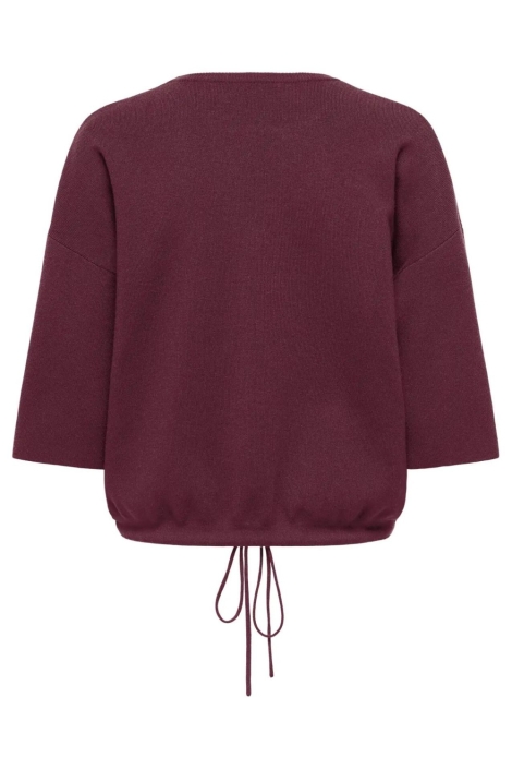 Only bordeaux dames trui | Achteraanzicht