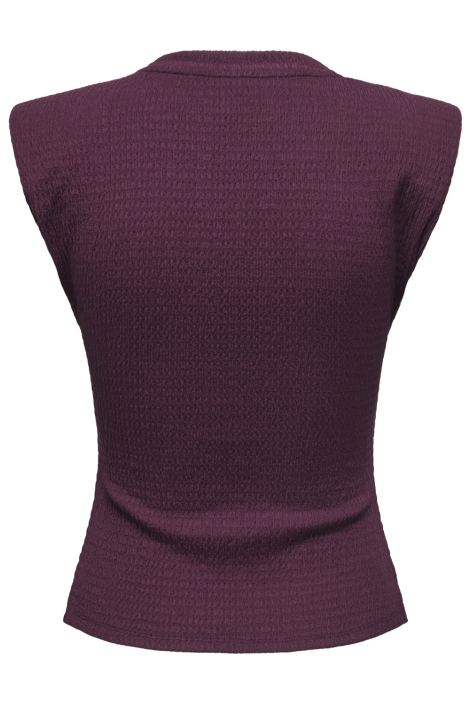 Only bordeaux dames top | Achteraanzicht