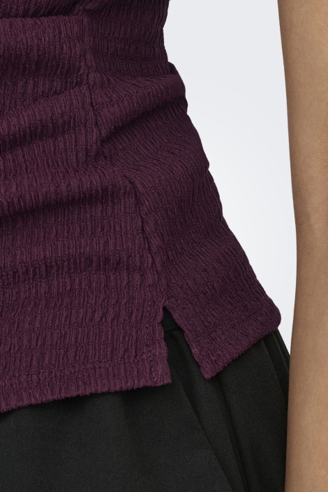 Only bordeaux dames top | Close up