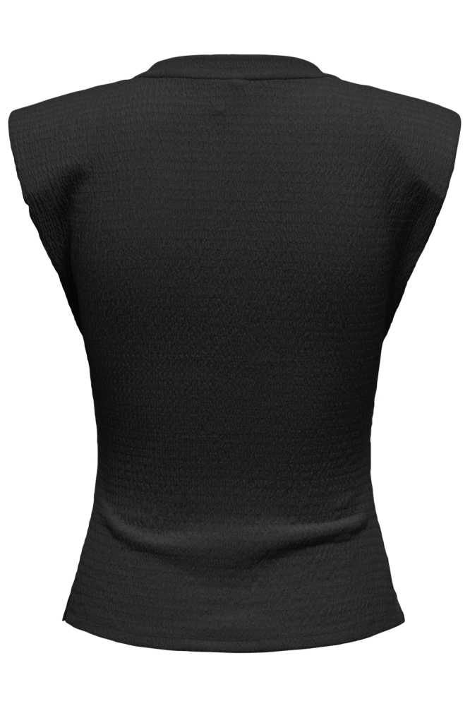 Only zwarte dames top | Achteraanzicht