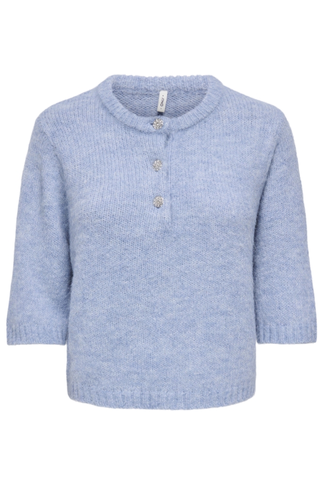 Only blauwe dames trui | Vooraanzicht