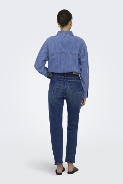 Only blauwe dames blouse | Model