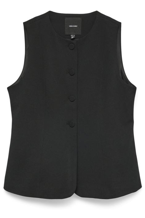 Vero Moda zwarte dames gilet | Vooraanzicht