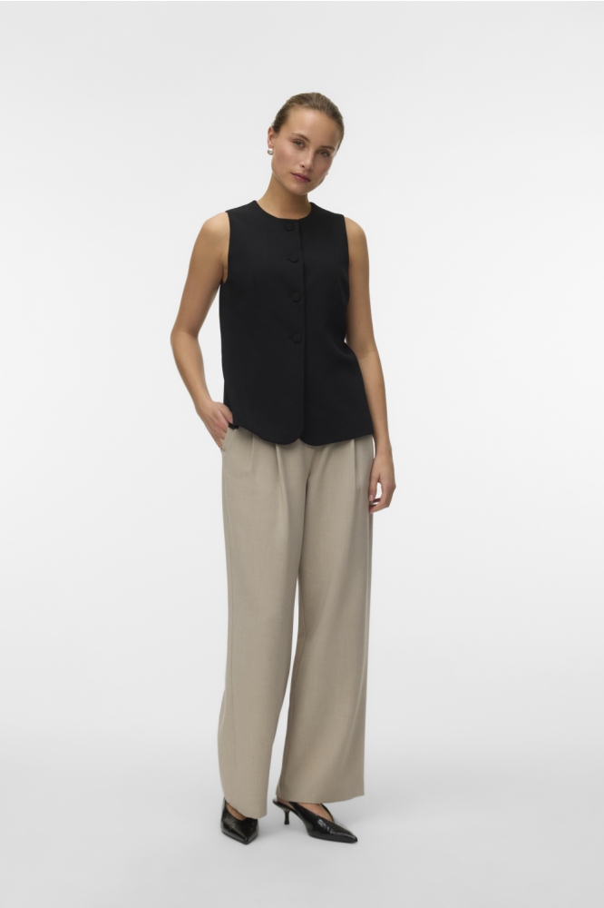 Vero Moda zwarte dames gilet | Model