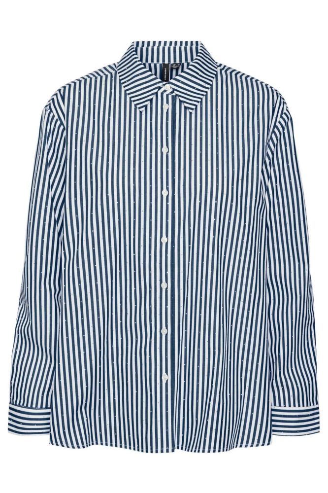 Vero Moda blauwe dames blouse | Vooraanzicht