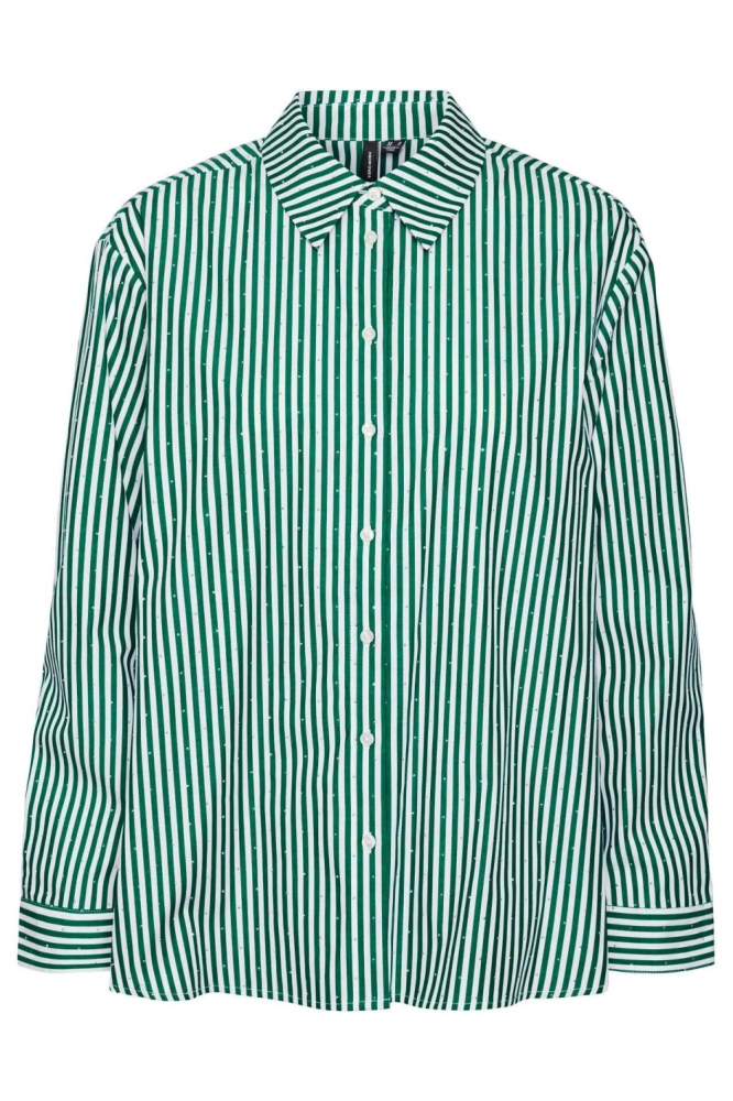 Vero Moda groene dames blouse | Vooraanzicht