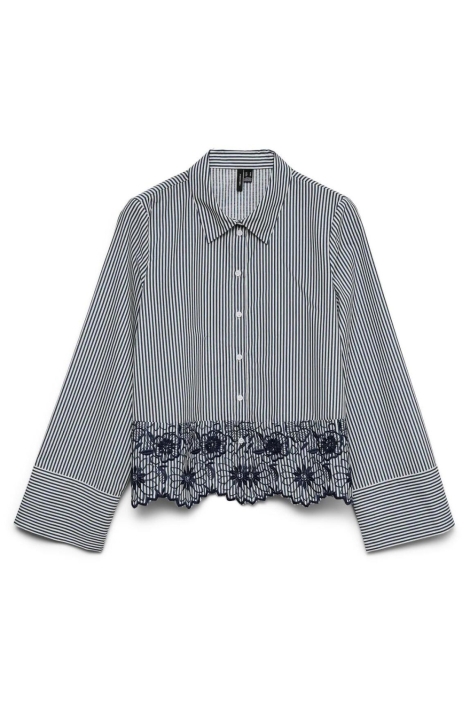 Vero Moda blauwe dames blouse | Vooraanzicht