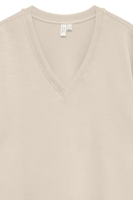 Vero Moda beige dames t-shirt | Close up