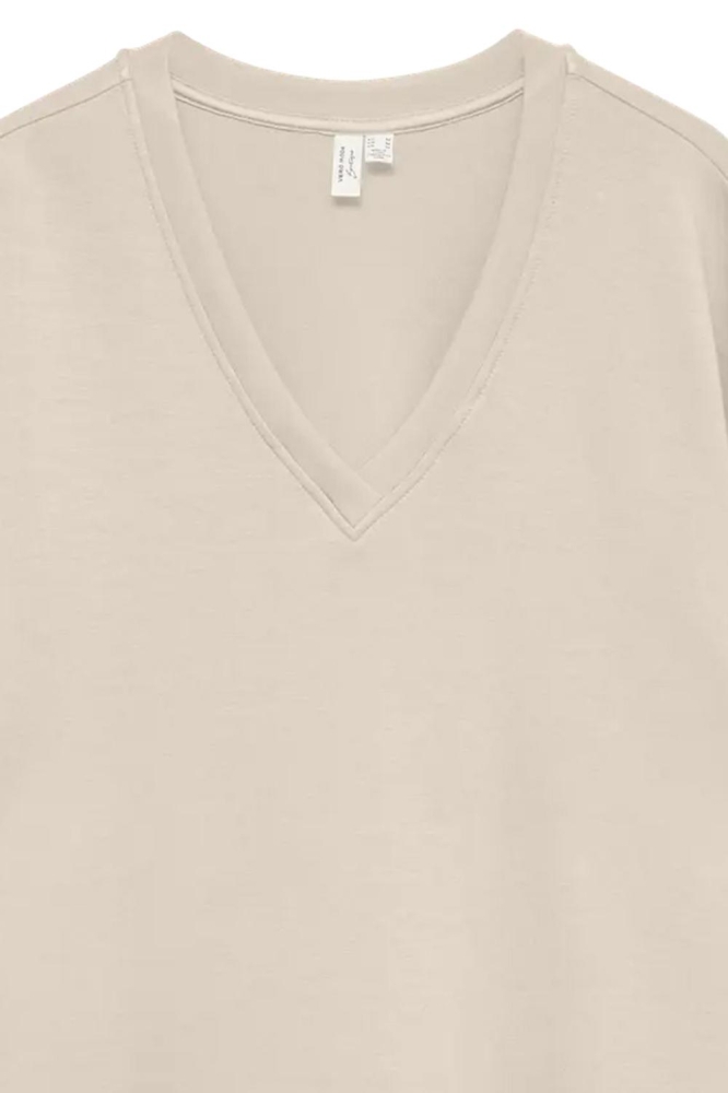 Vero Moda beige dames t-shirt | Close up