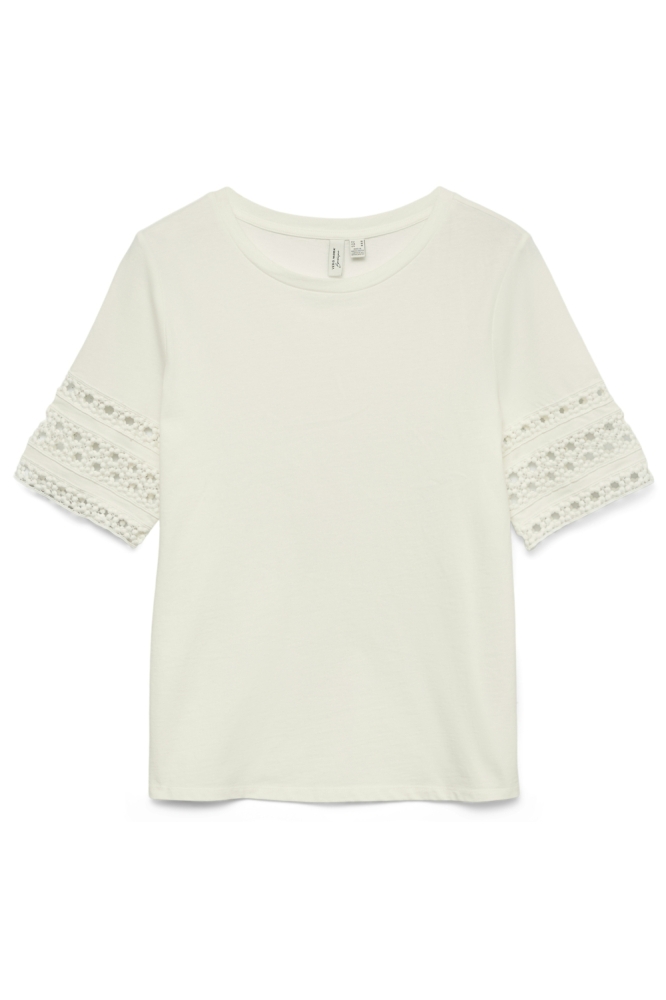 Vero Moda witte dames t-shirt | Vooraanzicht