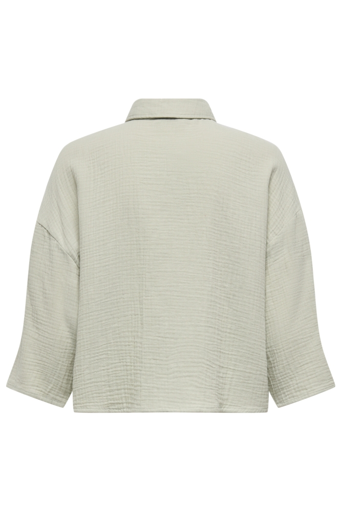 Jacqueline de Yong groene dames blouse | Achteraanzicht
