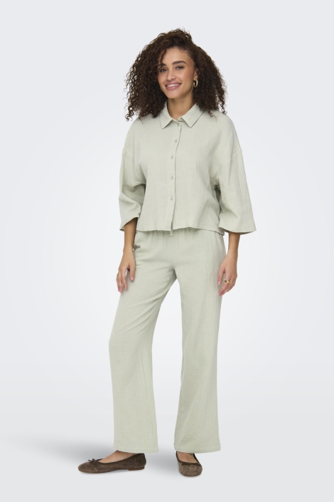 Jacqueline de Yong groene dames blouse | Model