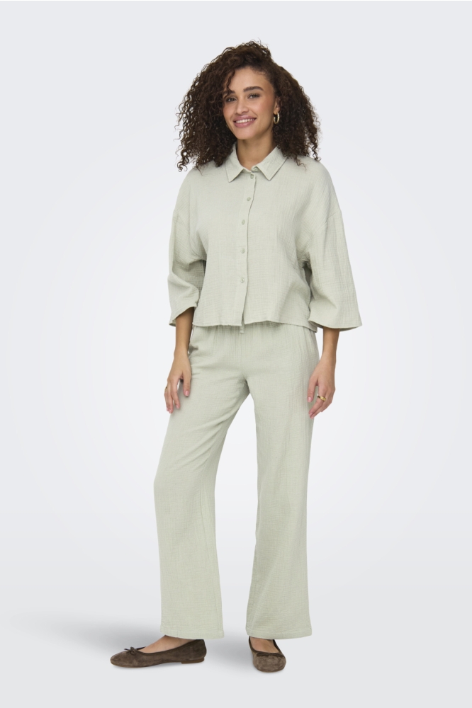 Jacqueline de Yong groene dames blouse | Model