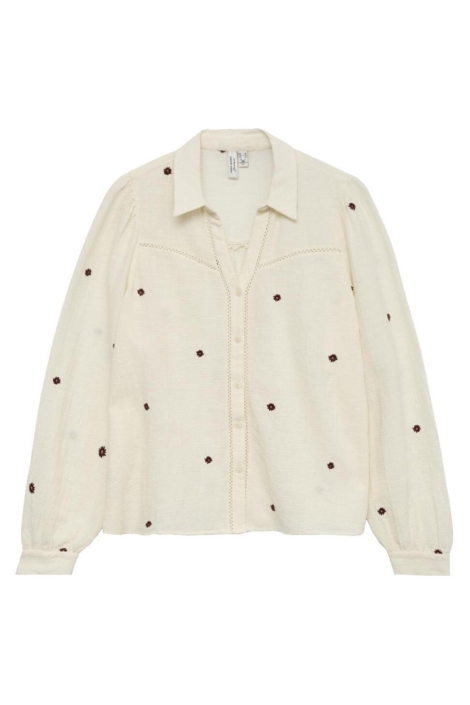 Vero Moda beige dames blouse | Vooraanzicht