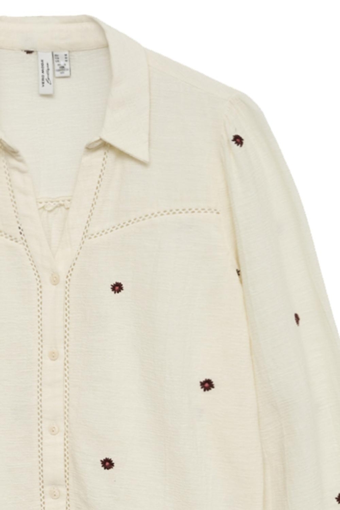 Vero Moda beige dames blouse | Close up