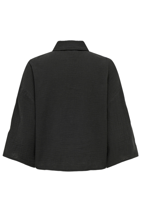 Jacqueline de Yong grijze dames blouse | Achteraanzicht