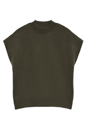 Vero Moda vmelly sl loose highneck pullover b Groen