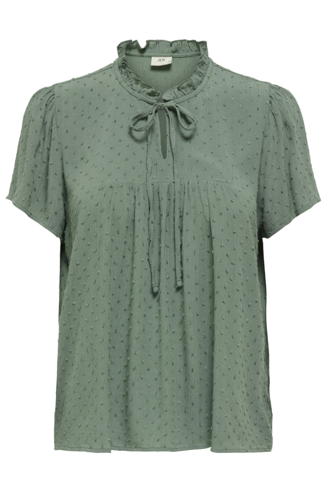 Jacqueline de Yong groene dames blouse | Vooraanzicht