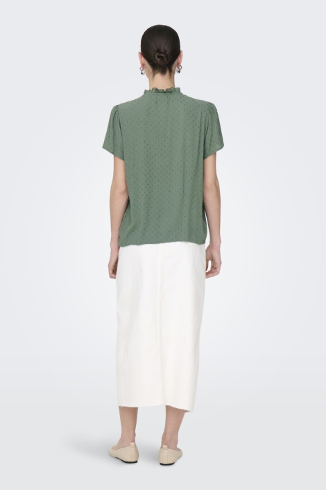 Jacqueline de Yong groene dames blouse | Model