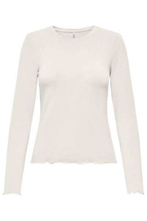 Only beige dames t-shirt | Vooraanzicht