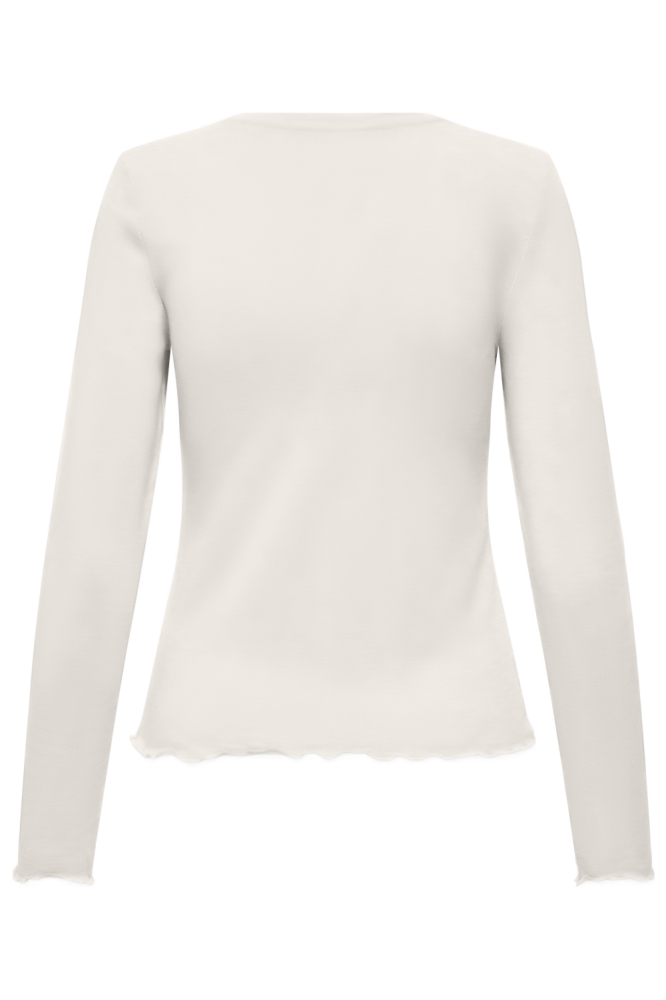 Only beige dames t-shirt | Achteraanzicht