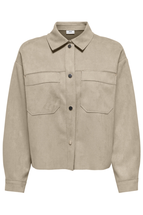 Jacqueline de Yong beige dames blouse | Vooraanzicht