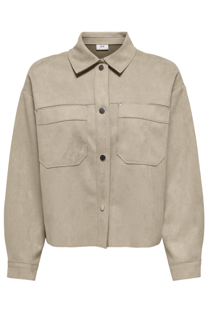 Jacqueline de Yong beige dames blouse | Vooraanzicht